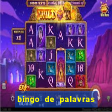 bingo de palavras cha de bebe